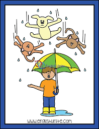 Idiom Raining Cats And Dogs English Unite Raining Cats And Dogs Idioms Dog Cat