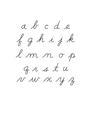 free printable lowercase cursive alphabet freebie finding mom