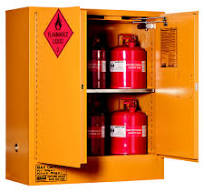 Flammable Liquid Storage Cabinet: 160L - 2 Doors - 2 Shelves ...