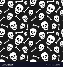 seamless pattern with skull