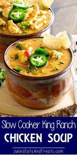 Slow Cooker King Ranch Chicken Soup Julie S Eats Treats
