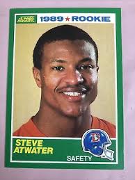 STEVE ATWATER 1989 Score Football #263 RC Rookie Card Denver Broncos Mint