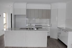 Benchtop Laminex White Valencia Diamond Gloss Panels Formica Snowdrift Gloss Feature Panels Formica Smoke Str Galley Style Kitchen Custom Kitchen Kitchen