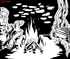 Day 22 of Inktober - Camp. This one was one of my favourites to work on,  specially the maiden statue... : rFearAndHunger