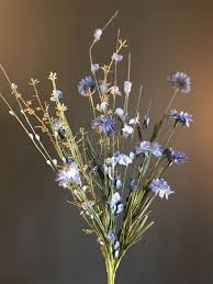 Enjoy free shipping & browse our great selection of faux florals amazingly realistic foliage gives an enchanting finishing look to the bouquet; Blue Artificial Meadow Flower Bunch Realistic Faux Wild Cornflowers Greenery Ebay Meadow Flowers Bunch Of Flowers Artificial Hanging Plants