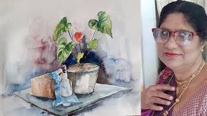 2 ප්‍රශ්න පත්‍රය සදහා ද්‍රව්‍යය බලා ඇදීම පියවරෙන් පියවර දියසායම් මාධ්‍යය  හැසිරවීම .