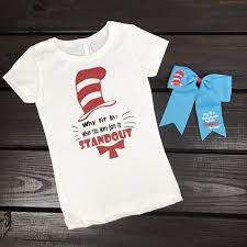 All orders are custom made and most ship worldwide within 24 hours. Why Fit In When You Were Born To Stand Out Reading Dr Seuss Dr Seuss T Shirts Dr Seuss Shirts Dr Seuss Day