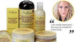 Care for coily and kinky hair with sheamoisture type 4 hair products, suitable for hair types 4a, 4b and 4c. Sheamoisture Strengthen Grow And Restore Product Review Naturallycurly Com