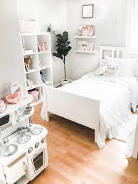 Cozy And Whimsical Girls Shared Bedroom Reveal Shared Girls Bedroom Girls Bedroom Storage Shabby Chic Bedrooms
