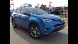 The rav4's history actually predates the prius from which the small suv's two. New 2017 Toyota Rav4 Hybrid Xle Review Electronic Storm Blue 1000 Islands Toyota Brockville Youtube