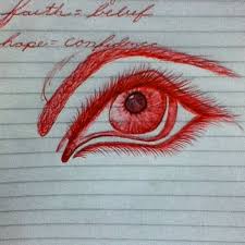 Sketch Red Pen Eye My Drawings Drawings Red