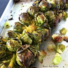 How To Roast Brussels Sprouts On The Stalk Mama S High Strung Cooking Brussel Sprouts Roasted Brussel Sprouts Brussel Sprouts