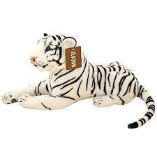 Stuffed Animal Plush Tiger Toy Soft White Doll Pillow Cuddle Lifelike Xmas Gift Jesonn Tiger Stuffed Animal Realistic Stuffed Animals Cuddle Pillow
