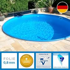 Stahlwandbecken Rund 5 00 X 1 20 M Quot Made In Germany Quot Sowohl Frei Aufstellbar Als Auch Ganz Oder Teilw Pool Stahlwandpool Rund Poolgestaltung