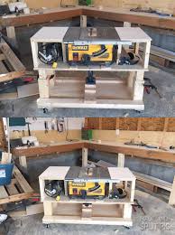 Adjustable Height Table To Be Both The Same Hight Of My Bench And Fit Under It Http Ift Woodworking Shop Layout Woodworking Furniture Plans Woodworking Shop