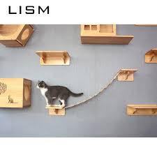 Kucing perlu mainan untuk latihan dan berekreasi. Diy Kayu Cat Pendaki Dinding Kucing Mainan Pohon Melompat Memanjat Aktivitas Platform Hewan Peliharaan Anak Kucing Bermain House Furniture Furniture Scratchers Aliexpress