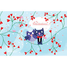 La carte félicitation mariage peut nous épargner une partie de l'effort de prendre la parole en public, mais de toute façon. Carte Mariage Cecile Drevon Felicitations Mariage Editions Cote Bord Eau