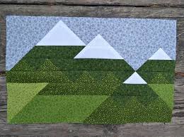 Mountain Range Quilt Block Pattern Pdf Instant Download Etsy Mountain Quilt Pattern Tree Quilt Pattern Barn Quilt Patterns