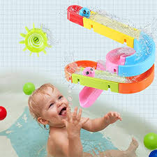 Schnell ist die angst vor dem unbekannten wasser verflogen und dein kind freut sich auf spaß in der badewanne mit seinen badespielzeugen. Buyger Badewannenspielzeug Badespielzeug Wasserspielzeug Badewanne Kugelbahn Bausteine Spielzeug Fur Kinder Junge Online Kaufen
