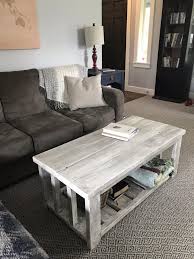 I mentioned last week that we were moving and with that move came the need for some new furniture. Farmhouse Coffee Table Ana White