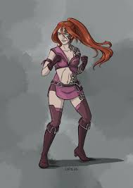 OC] [ART] Saskiya, Human (True Polymorphed Goliath) Pugilist – by Catilus :  rDnD