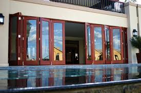 Folding doors offer the convenience of closing off entryways without requiring the space for movement of a swinging door. Wood Folding Doors Van Acht Doors Windows