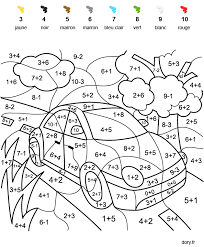 Coloriage voiture de police a imprimer dessin voiture de course a imprimer az coloriage #coloriagevoiture. Coloriage Code Additions Et Soustractions Simples Dory Fr Coloriages Math Activities Preschool Kids Math Worksheets Math Coloring Worksheets