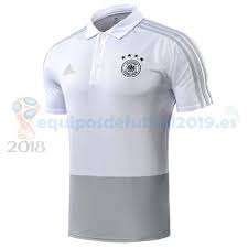 Camisetas De Futbol Polo Equipos De Futbol Baratas 2018 Futbol Originales Polo Alemania 2018 Gris Blanco Camisetas De Futbol Equipo De Futbol Camisetas