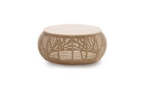 In a style reminiscent of gabriella crespi or betty cobonpue. Vivi Rattan Coffee Table With Oak Top Fabiia Dubai Uae