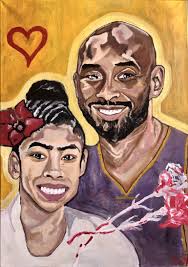 Kobe bryant and gigi coloring pages. Kobe And Gigi Bryant Painting By Tatsiana Sudas Saatchi Art
