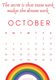 Inspirational October 2020 Calendar With Quotes Free Download Calendar 2020 In 2020 Quotations Quotes Quote Template