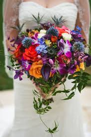 Magenta dahlias and a few sprigs of wax flowers create a strikingly simple bouquet. Lavender And Purple Bridesmaid Bouquet For Autumn Wedding Deer Pearl Flowers