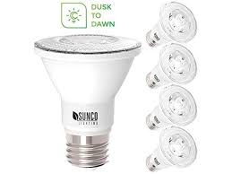 Sunco Lighting 4 Pack Par20 Led Bulb Dusk To Dawn Photocell Sensor 7w 50w 5000k Daylight 500 Lm Auto On Off Security Spot Newegg Com