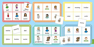 Traditional types of bingo games. Members Of The Family Bingo Game Teacher Made