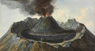 This ancient rock art may be a volcanic eruption illustrated by bronze age humans. Volcano Observer Sir William Hamilton And Mount Vesuvius Getty Iris