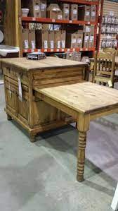 Butcher Block Island With Slide Out Table And Drop Down Leaf Kitchen Layout Kitchen Bar Table Best Kitchen Layout