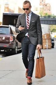 They keep your feet warm and dry without raising eyebrows at the office. Men S Charcoal Blazer Grey Dress Shirt Navy Jeans Brown Leather Derby Shoes Mens Outfits Charcoal Blazer Jeans Outfit Casual