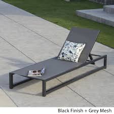 It's a great complement to any sofa or loveseat, and will even give extra seating if you're having a get together. Modesta Outdoor Aluminum Mesh Chaise Lounge By Christopher Knight Home On Sale Overstock 18242474