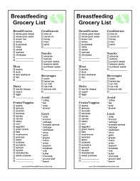 Printable Breastfeeding Grocery List Food For Breastfeeding Moms Healthy Breastfeeding Breastfeeding Nutrition