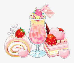 Kawaii Food Cute Sticker Pixel Art In 2020 Anime Pixel Art Pixel Art Food Pixel Art