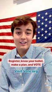Visit www.vote.org to register and learn how to vote! #vote #voteambassador