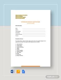 See more ideas about design quotes, interior design quotes, design. Interior Design Quotation Template Google Docs Word Apple Pages Template Net