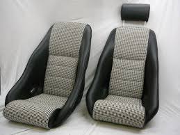 Our Rallye Seats In Leatherette W Houndstooth Centers Classic Car Seats By Gts Classics Cleaning Upholstery Upholstery Foam Couch Upholstery