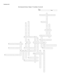 The denser layer beneath the crust. Environmental Science Chapter 3 Vocabulary Crossword