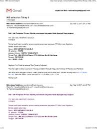 Oleh sahl 01 jan, 2020 posting komentar. Gmail Mis Selection Tahap Ii