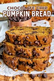 Beat together the oil, applesauce, eggs, water and pumpkin. Pumpkin Chocolate Chip Bread Mom On Timeout