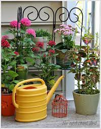 Turning Up The Color Outdoors Indian Garden Wrought Iron Plant Stands Iron Plant Stand