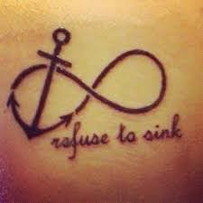Matching anchors can also represent a shared experience, i.e. Love This Infinity Anchor Infinity Tattoo Designs Infinity Tattoos Anchor Tattoo Design