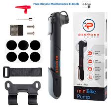 bespoke cycling gear mini bike pump and puncture repair kit dual nozzle fits all valve types compact and lightweight attac bike pump mini bike bike frame