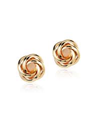 14 Karat Yellow Gold Love Knot Stud Earrings Knot Stud Earrings Stud Earrings Knot Studs